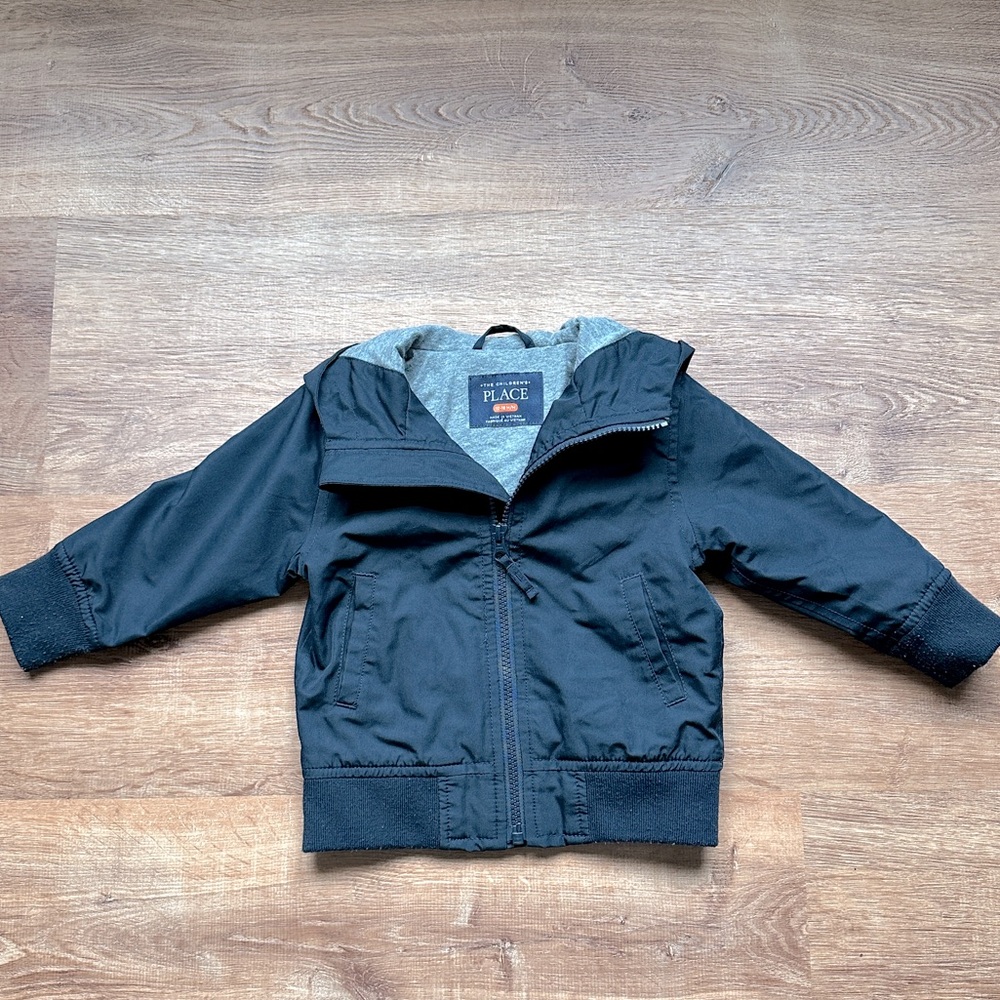 CHILDREN’S PLACE toddler water-resistant windbreaker jacket 12-18 months